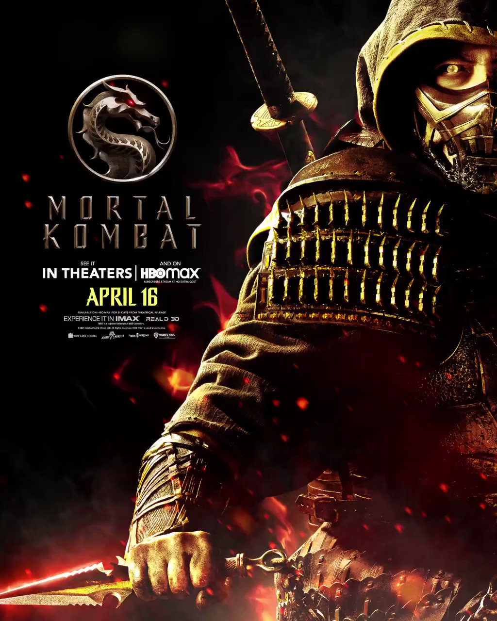 First Look: Mortal Kombat Movie Poster Featuring Sub-Zero and