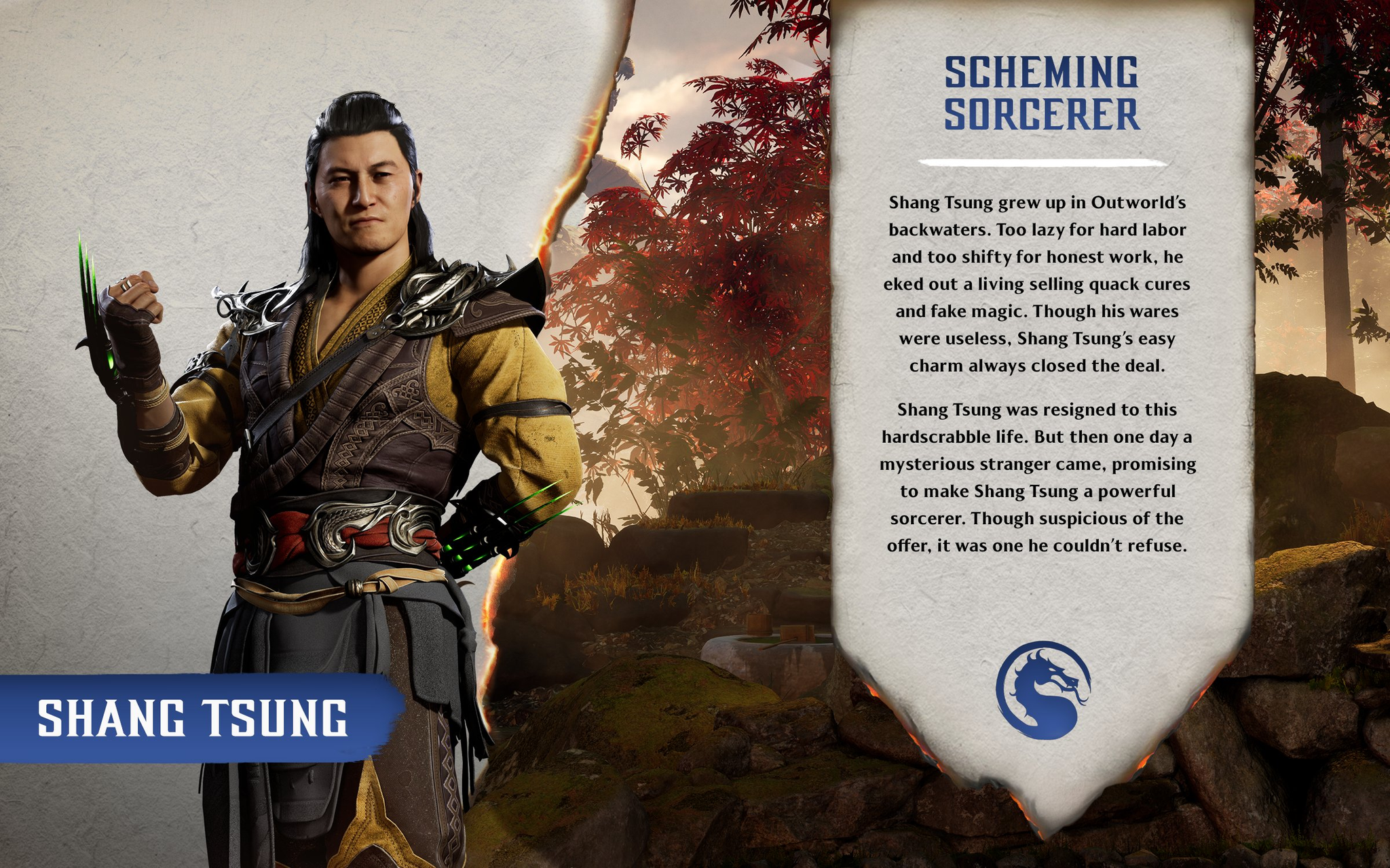 New Shang Tsung Mortal Kombat 11 Character Render & Mini-Bio - Mortal Kombat  Online