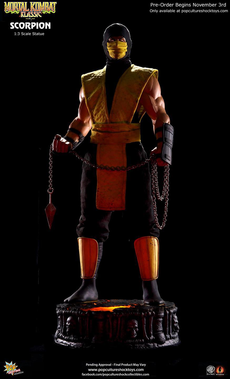 scorpion statue mortal kombat