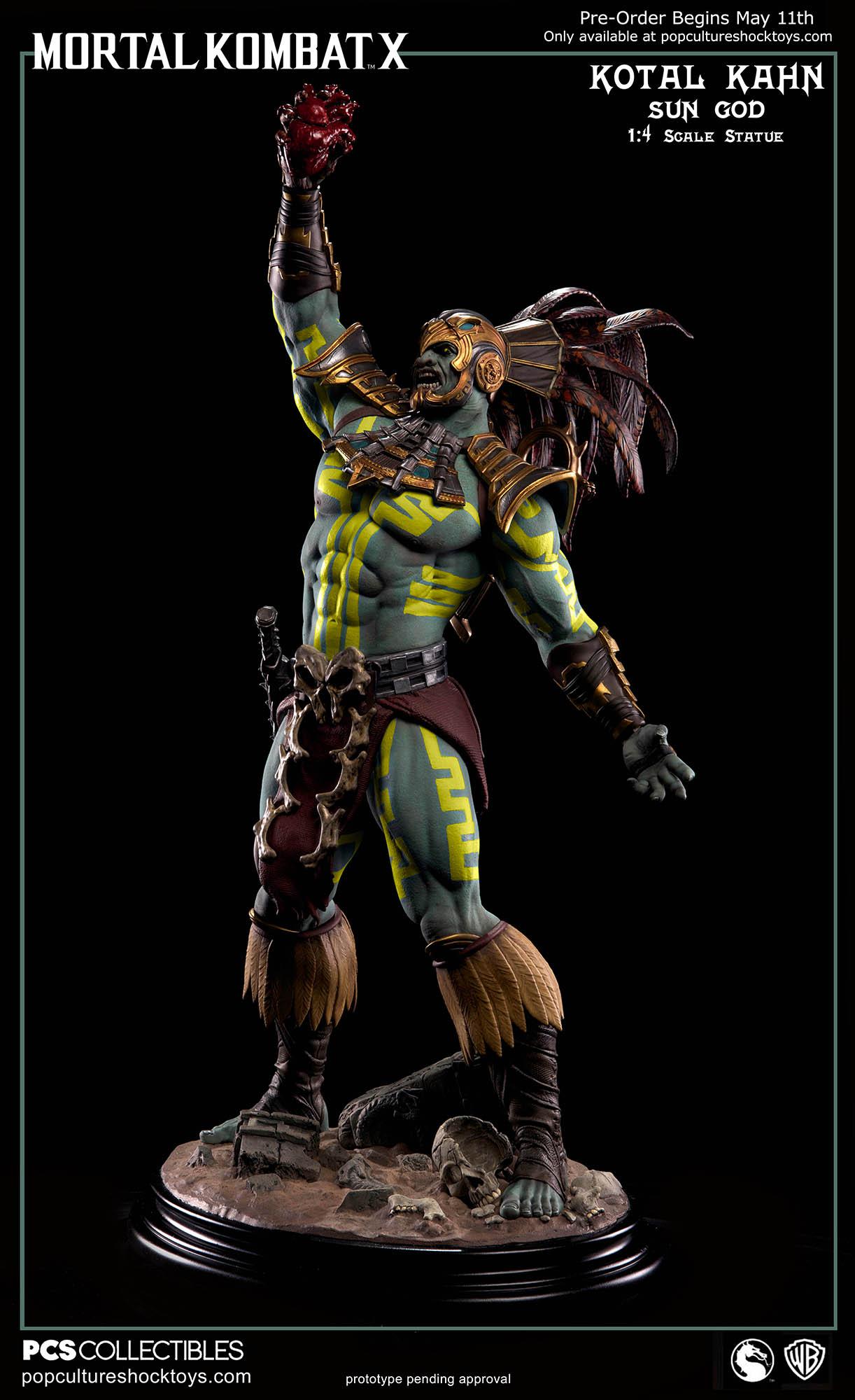 Pop Culture Shock] Mortal Kombat X: Kotal Kahn 1:4 scale