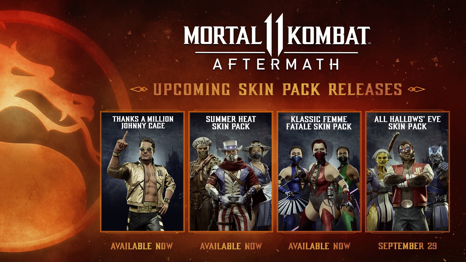 New Mortal Kombat 11 skins for Shao Kahn, Erron Black, Cetrion, and Raiden  revealed