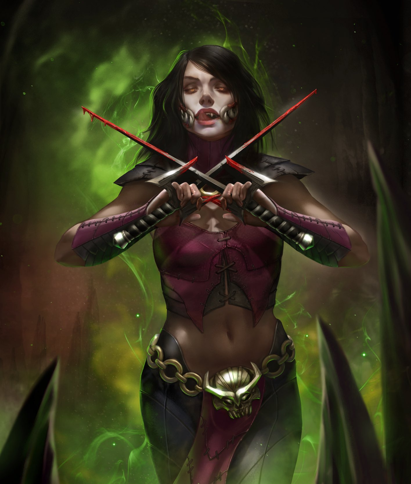 Mortal Kombat Mobile Mileena Proof Of Concept Artwork Mortal Kombat Online