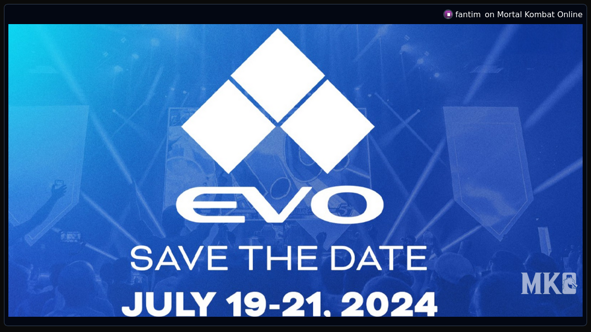 EVO 2024 lineup announcement show coming next week Mortal Kombat Online